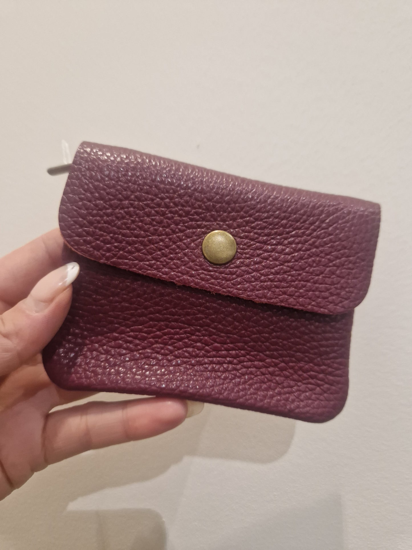 Leather coin purse