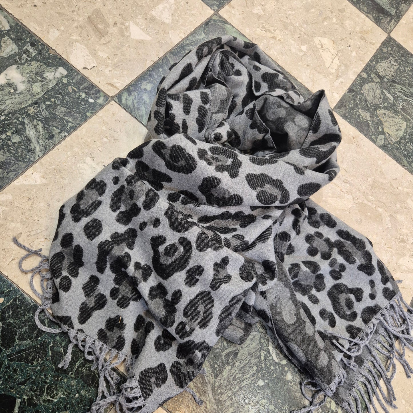 Leopard print scarf