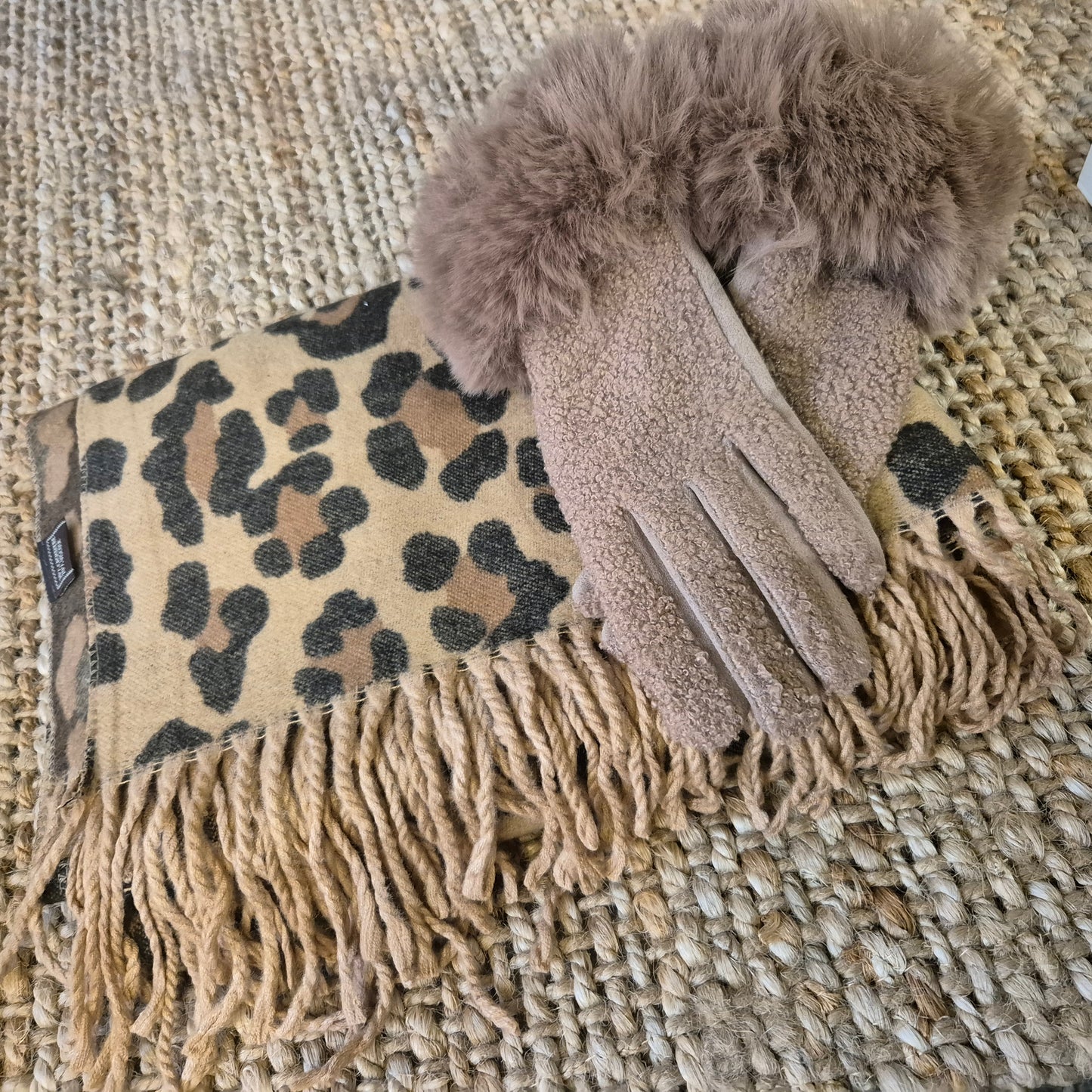 Leopard print scarf