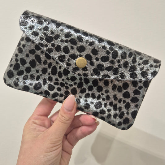 Large leather coin purse