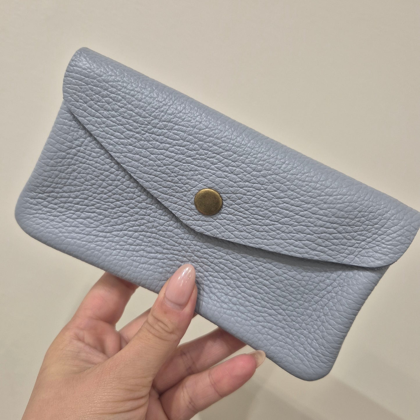 Large leather coin purse