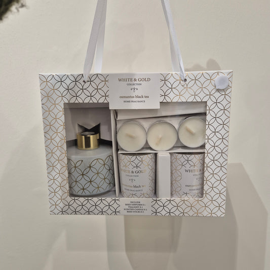 White & gold collection gift sets