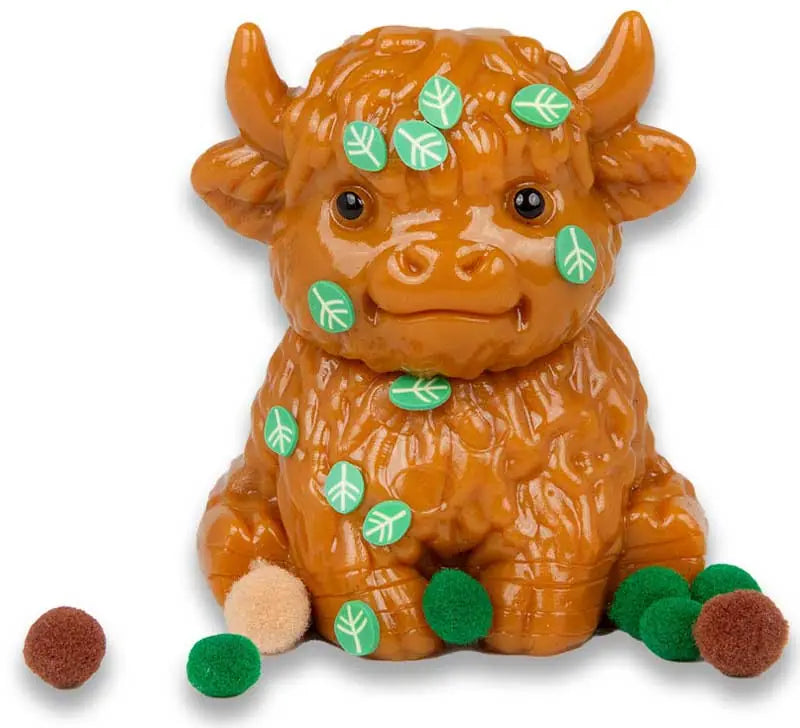 Scrunchems sticky squishy highland cow